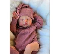 RXDOLL Life Like Reborn Bambole Bambola Neonata Addormentata Bambola Bambola Realistica Che Sembra Real Morbido Corpo Pesato Silicone Bambola Neonata con Giocattolo di Alimentazione