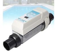 RxGhyl Generatore di Cloro Salino, Cloratore per Piscina, Cella Salina per Generatore di Piscina, Funzione di Pulizia Automatica, Cloratore per Piscina Interrata 100cubePool