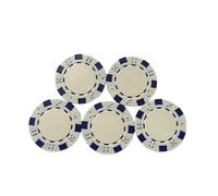 Rxgiasup 25 pezzi di chip da poker in plastica professionale per l'insegnamento di conteggio delle monete chips imparare a contare