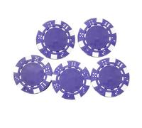 Rxgiasup 25 pezzi di chip da poker in plastica professionale per l'insegnamento di conteggio delle monete chips imparare a contare