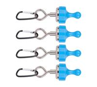 Rxgiasup 4 molti morsetti magnetici esterni per appendere attrezzi a moschettone impermeabile clip per tenda montaggio luce durata gancio magnetico