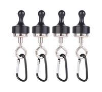 Rxgiasup 4 molti morsetti magnetici esterni per appendere attrezzi a moschettone impermeabile clip per tenda montaggio luce durata gancio magnetico