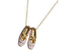 Rxgiasup Collana con diamanti a forma di scarpa da ballo per gli amanti della danza, per festeggiare compleanni, anniversari, eventi, scarpe da ballo, feste, uso quotidiano, One Size, come descritto