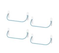 Rxgiasup Installazione rapida organizer da bagno per pantofole, mensola da parete autoadesiva, in plastica, adatto per tutti gli stili di casa, salvaspazio, per il montaggio a parete