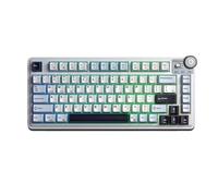 RXJMKCZ Compatibile con Aula AU75 Tastiera da gioco meccanica a 75 tasti, Tri-Mode 2.4G/BT/Cablata, Hot Swap, Retroilluminazione RGB, Manopola multimediale(T)