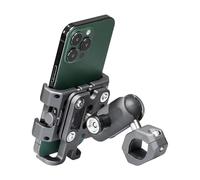 RXJMKCZ Compatibile con FANAUE Supporto for telefono moto in lega di alluminio, clip GPS antivibrazioni for manubrio scooter bici ATV UTV