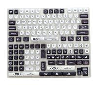 RXJMKCZ Compatibile con i copritasti PBT KBDiy GMK Red Samurai KOA 130 | Profilo KOA con sublimazione su cinque lati. Adatto agli interruttori MX. Set completo di 130 tasti.(Print Stream-KR)