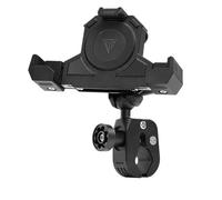 RXJMKCZ Compatibile con il supporto for telefono ammortizzante for moto MOTOWOLF, supporto for navigazione con ricarica wireless con fissaggio a triangolo(Power clamp)