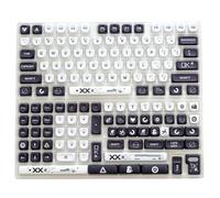 RXJMKCZ Compatibile con KBDiy GMK Red Samurai PBT Copritasti Profilo KOA 130 tasti Sublimazione su cinque lati MOA simile for tastiera meccanica(Print Stream-EN)