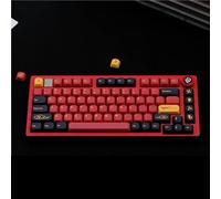 RXJMKCZ Compatibile con KBDiy GMK Red Samurai PBT Copritasti Profilo KOA 130 tasti Sublimazione su cinque lati MOA simile for tastiera meccanica(NightSakura-EN)