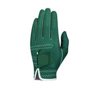 RXJMKCZ Guanti da golf for mano sinistra da uomo: pelle di agnello bianca e microfibra, comodi elasticizzati traspiranti antiscivolo ad asciugatura rapida(Dark Green,24)