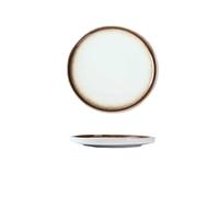 RXJMKCZ Piatto in ceramica in stile giapponese for pasta, bistecche e cucina occidentale, stoviglie for la casa, l'hotel e l'uso commerciale,1 pz(8-inch Mocha)