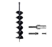 RXJMKCZ Punta da Trapano for trivella da Giardino in Acciaio da 800 mm x 150 mm - con Perno di bloccaggio e Adattatore for Perforazione di Pali di Recinzione e scavi
