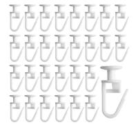 RXKFIGX 100 Pezzi Ganci Plastiche per Tende Ganci per Binario Tende Scorrevoli Curtain Glider Hooks Accessori Tende Scorrevoli Ganci Binario per Bagni Cucine Camere da Letto Finestre
