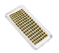 RXKFIGX 120 PCS Ciuffi d'erba Modello di terreno a mini ciuffi Modello di ciuffo Erba statica Kit erba resina statica scenario modello Per la decorazione del terreno Treno e paesaggio ferroviario
