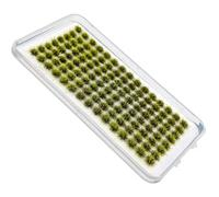 RXKFIGX 120 PCS Ciuffi d'erba Modello di terreno a mini ciuffi Modello di ciuffo Erba statica Kit erba resina statica scenario modello Per la decorazione del terreno Treno e paesaggio ferroviario