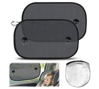 RXKFIGX 2 pezzi Parasole Auto Per Bambini, 50x30cm Protezione Solare del Finestrino dell'automobile, Parasole Autoadesive per Bambini,Borsa di Stoccaggio,protezione Solare Universale e Protezione UV