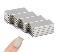 RXKFIGX 30 Pcs Calamita Rettangolare Piatta 20 x 10 x 1 mm Piccola Calamita Rettangolare Calamite Sassi Magneti Micro Micro Calamita per Zanzariere per Lavagnetta Magnetica Frigoriferi Ufficio DIY