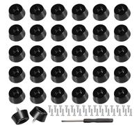 RXKFIGX 30 PCS Piedini in Gomma con Viti Piedini Piedini in Gomma Avvitabili Per Mobili Protezione Conica in Gomma Antiscivolo Antigraffio per Tagliere Amplificatore Armadio Scrivania e Divano