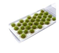 RXKFIGX 32 PCS Ciuffi d'erba Modello di terreno a mini ciuffi Modello di ciuffo Erba statica Kit erba resina statica scenario modello per la decorazione fai da te di paesaggi ferroviari e di treni