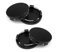 RXKFIGX 4PCS Car Auto Wheel Center Caps Anteriore e Posteriore Hub Coperture ABS Nero Fit per OD 60mm ID 50mm Mozzo Ruota Diametro del Foro Centrale Del Veicolo di Ricambio accessori
