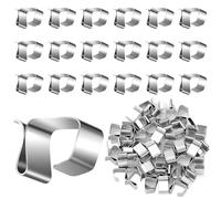 RXKFIGX 60 Pezzi Ganci per Grondaia Luci di Natale Luci Natalizie Ganci per Grondaie Mini Gancis per Grondaie Clip per Luce Natalizia per Esterni per Decorazioni da Giardino e Decorazioni Natalizie