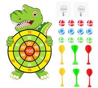 RXKFIGX Dinosauri Freccette per Bambini Bersaglio per Bambini da 76 cm Bersaglio Freccette Bambini Hanging Dart Lanciare di Gioco Giochi per al Coperto e all'aperto