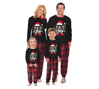 RXLLDOLY Pigiama Natalizio per Famiglia, Pigiama Natale Scozzesi Stampato Set, Pigiami Natalizi per Tutta la Famiglia, Abiti da Notte per Uomo, Donna, Bambino(Natale-06,Donna,M)