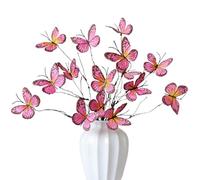RXMORI 4 Pezzi Rami di Farfalla Artificiale, Rami di Salice Artificiale da 47 Cm con Farfalle, Steli di Farfalla in Seta per Composizioni Floreali in Vaso Decorazioni per la Casa