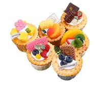 RXMORI 6 pezzi realistici falsi cake cupcake modello, torte artificiali, dolci, torte decorative finte dessert per esposizione cucina decorazione