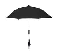 RXMORI Ombrello da Golf UPF 50+ con Morsetto Universale Regolabile, Ombrelli Portatili per Pioggia, Apertura e Chiusura Manuale, per Sedia a Sdraio, Carrello da Golf, Passeggino, Gradinata,(Nero)