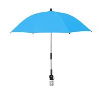 RXMORI Ombrello da Golf UPF 50+ con Morsetto Universale Regolabile, Ombrelli Portatili per Pioggia, Apertura e Chiusura Manuale, per Sedia a Sdraio, Carrello da Golf, Passeggino, Gradinata, Patio(Blu)