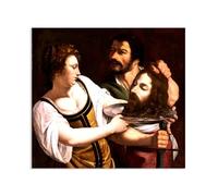 RXNHGJDS artemisia gentileschi quadri moderni soggiorno su tela Salome con il capo di San Giovanni poster dipinti famosi riproduzione su tela Decorazioni Casa50x40cm(20x16in) Senza cornice