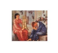 RXNHGJDS Edward Burne Jones Stampa su Tela Il lamento Repliche Quadri Famosi Riproduzione su tela Soggiorno Arredo Camera Da Letto Arredamento Casa 60x50cm(24x20in) poster