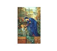 RXNHGJDS Edward Burne Jones Stampa su Tela La storia della priora Repliche Quadri Famosi Riproduzione su tela Soggiorno Arredo Camera Da Letto Arredamento Casa 50x80cm(20x31in) Frameless
