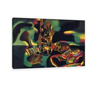 RXNHGJDS Joan Miro Opere d'arte famose Still Life con vecchia scarpa Quadro su Tela Riproduzione Quadri Famosi Su Tela Moderno Astratto Arte Cucina Soggiorno Camera90x60cm(35x24in) Senza cornice