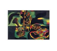 RXNHGJDS Joan Miro Opere d'arte famose Still Life con vecchia scarpa Quadro su Tela Riproduzione Quadri Famosi Su Tela Moderno Astratto Arte Cucina Soggiorno Camera60x40cm(24x16in) Senza cornice