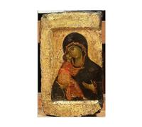 RXNHGJDS Senza telaio La Madonna col Bambino di Vladimir Andrei Rublev Quadro Riproduzione su tela Religiose Stampa su tela Pronta da Appendere Canvas Quadri Moderni30x20cm(12x8in)
