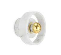 RXPVUXE Applique da parete in alabastro bianco, lampada da parete rotonda con paralume in marmo naturale, lampada da parete in pietra in stile nordico moderno, luci da parete for interni