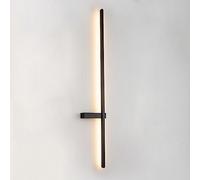RXPVUXE Applique da parete in metallo nero opaco Lampada da parete a LED minimalista in metallo Lampada da parete lunga per interni cablata, 23"/31"/39" Apparecchio di illuminazione da parete creativa
