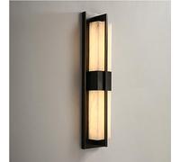 RXPVUXE Creativo Lampada da parete in marmo Apparecchio Design moderno e minimalista Art Applique da parete Postmoderno Ottone Applique da parete 12W Camera da letto Bagno Montaggio a parete Illuminaz