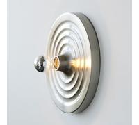 RXPVUXE Sconce da parete retrò a disco rotondo Plafoniera vintage da 13 pollici Bauhaus Decorazioni per la casa Apparecchio di illuminazione Nordic per interni in metallo cablato Applique da parete pe