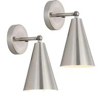 RXPVUXE Set di 2 Applique da Parete Vintage, Lampada da Parete Moderna Regolabile, Decorazione per Interni, Lampada da Parete E27, Applique da Parete in Ferro cablato, per Camera da Letto, Soggiorno,