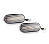 RXRJSU Car Laterale Indicatore Indicatore Direzione Laterale Dinamico LED Per Ford Per Focus MK2 2004-2007 Per C-Max Per Fiesta Per Fusion Per Galaxy(2xDynamic Crystal)