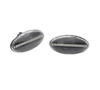 RXRJSU Car Laterale Indicatore Indicatori Direzione Dinamici Parafango Laterale LED Per Peugeot Per Citroen Per C1 Per C2 Per C3 Per C5 Per C6 107 206 307 407 607 1007(Dynamic Crystal)