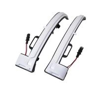 RXRJSU Car Laterale Indicatore Indicatori Direzione Dinamici Sequenziali LED Specchietti Laterali Stile Auto Moderno Per Peugeot 308 T9 308 SW II Mk2(Dynamic White Lens)