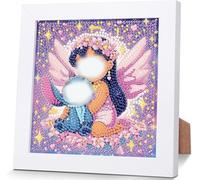 RXSPOYLY Diamond Painting Bambini con Cornice, DIY 5d Diamond Painting, Kit Completo Diamond Painting, Diamond Painting Bambini, Decorazione Domestica per Bambini dai 4 ai 12 Anni (B)