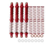 RXZIXYL Confezione da 4 ammortizzatori RC anteriori e posteriori da 70 mm, 80 mm, 90 mm, 100 mm, 110 mm, 120 mm, ammortizzatori a molla assemblati regolabili assiali SCX10 per auto cingolate RC 1/10
