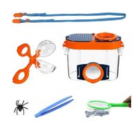 RYAN 1 Pezzo Scatola per Insetti Bambini con Pinzette Mini Rete da Pesca e Cinghie a Scatola Scatola di Insetto Kit Dell'esploratore per Bambini Strumento di Esplorazione delle Scienze della Natura