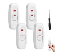 RYAN 4 Pezzi Interruttore in Linea Bipolare 10A / 250 V Interruttore Lampada Elettrico Interruttore a Bilanciere Tavolo Con Cacciavite per 2 O 3 Linea Piccoli Elettrodomestici o Lampada (Bianco)